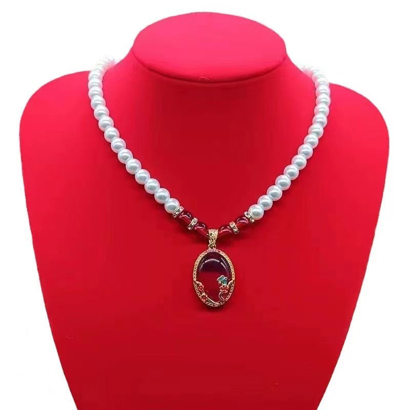 Women's Korean Simple To Give Mom Mother's Day Gift Live Necklaces
