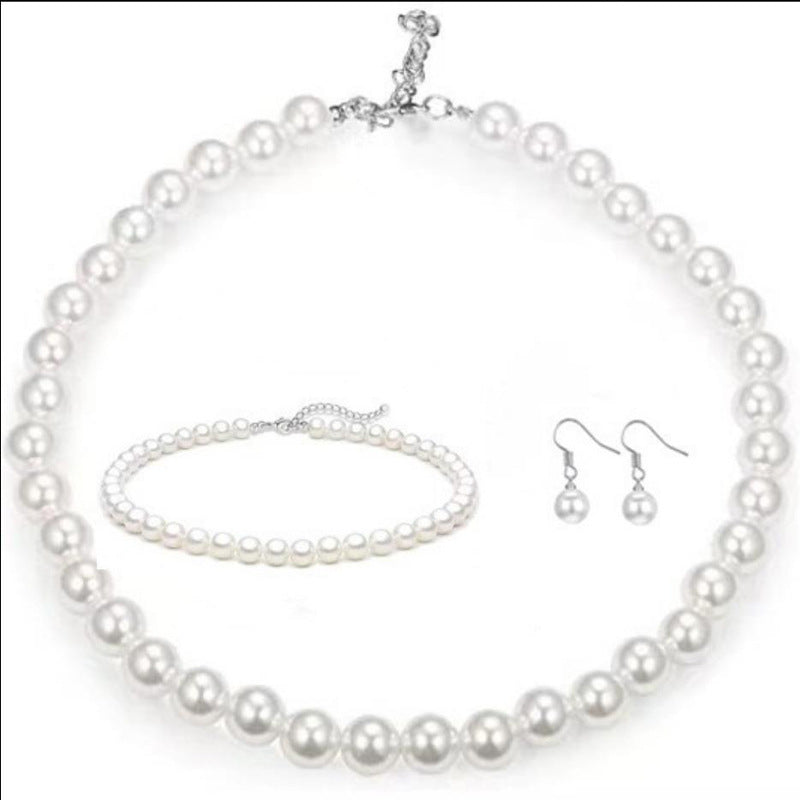 French Retro Artificial Pearl High Fashion Simple Cheongsam Wedding Versatile Necklaces