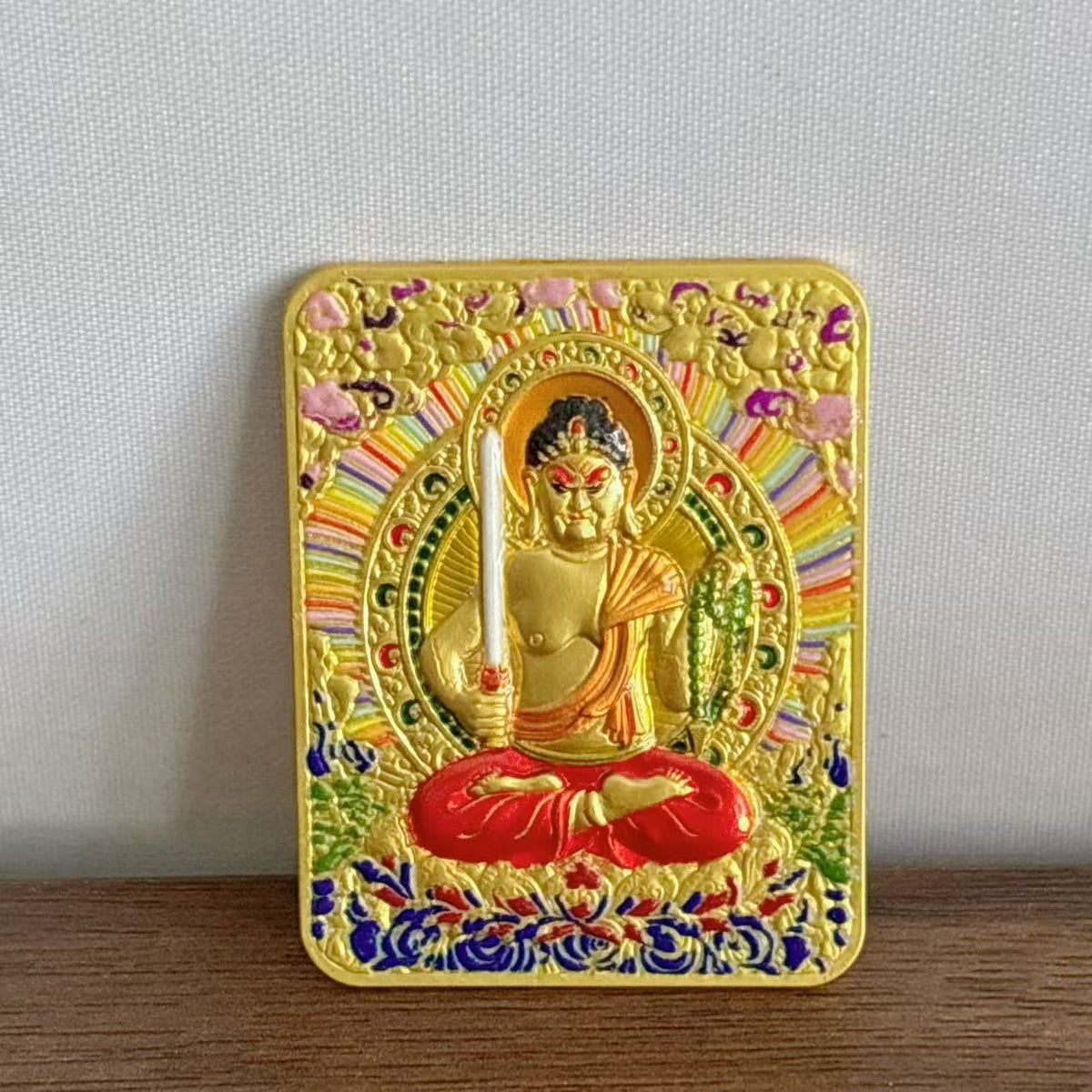 Tibetan Three-dimensional Relief Five Master Eight Guards Painting Pendants