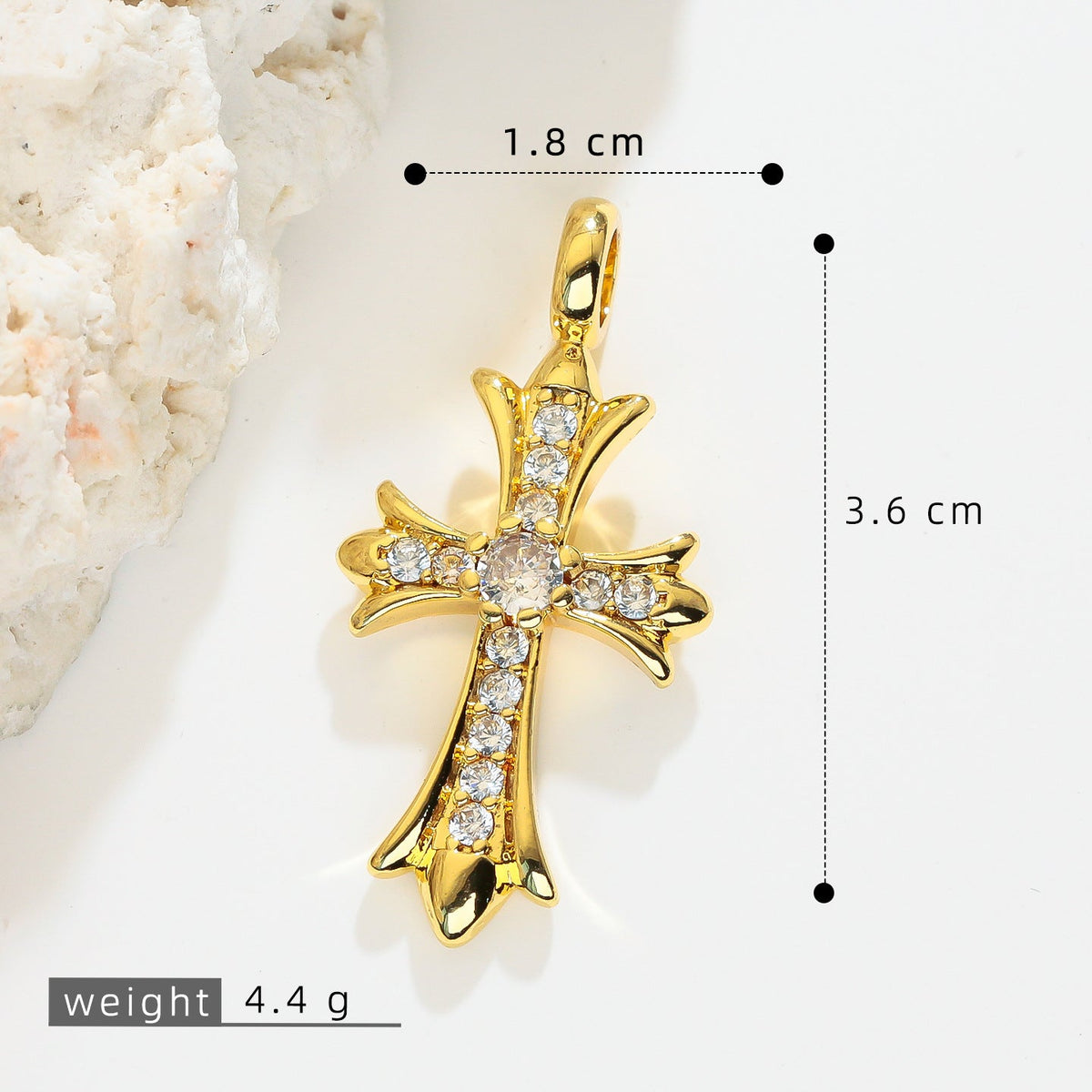 Unique Innovative Cross Heart Couple Single Pendant