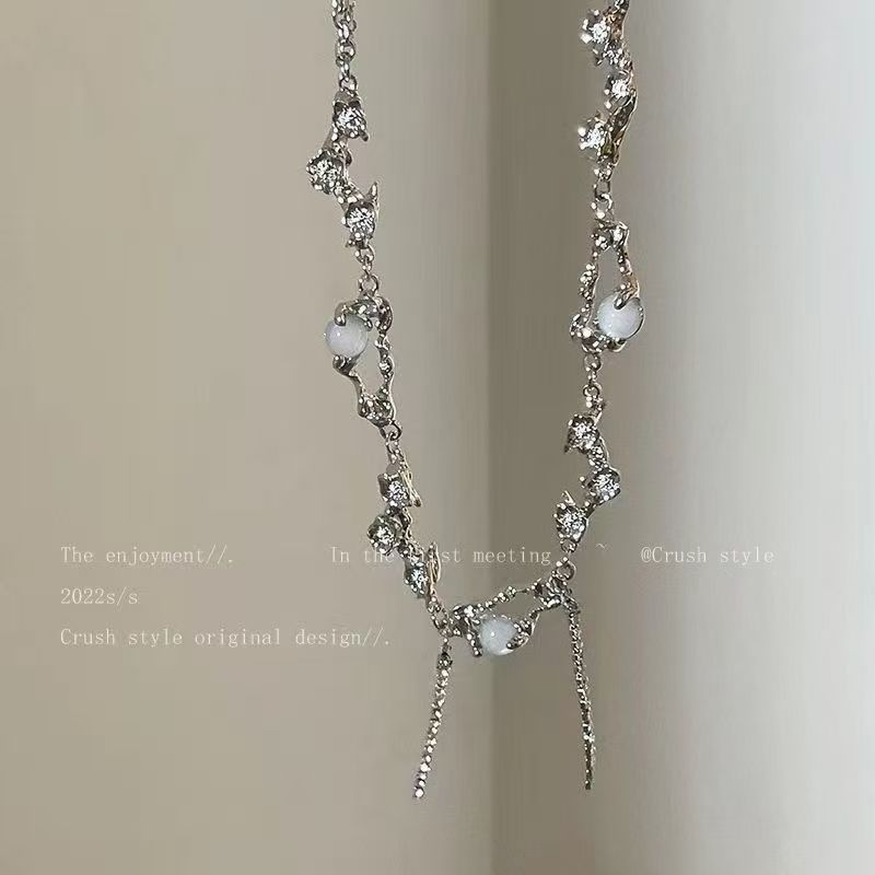Women's Super Fairy Sweet Cool Water Drop For Light Luxury Minority Necklace