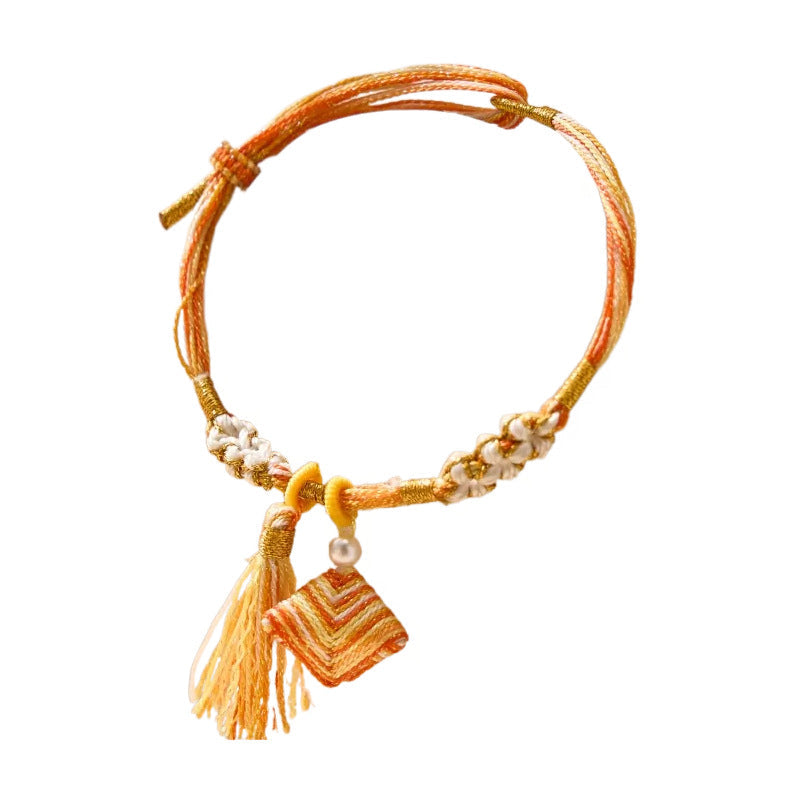 Hand-woven Dragon Boat Festival Tassel Long Life Thread Bracelets