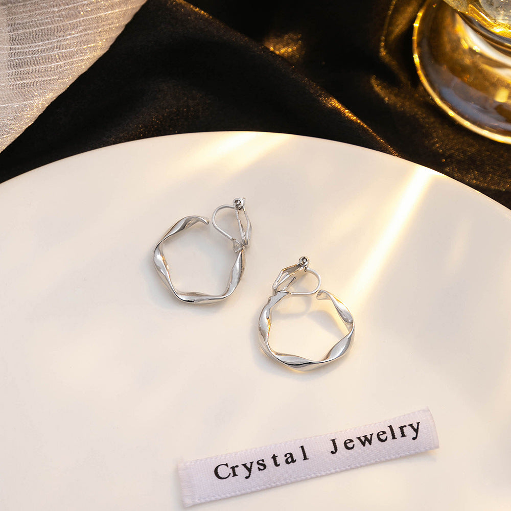 Simple Style Geometric Round Minimalist Irregular Circle Clips Rings