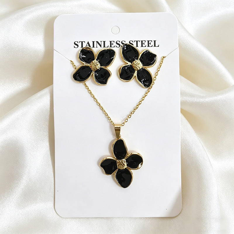 Stainless Steel Enamel Titanium Fashion Personality Necklaces