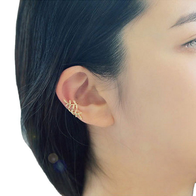 Leaf Temperament Female No Pierced Piercing Single Rings