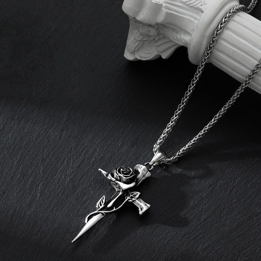 Cross Handsome Gothic American Halter Long Necklaces