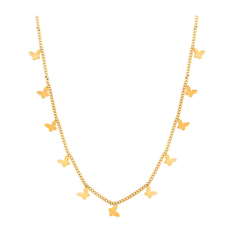 Design Clavicle Chain Trendy Summer Titanium Steel No Fading Light Necklace