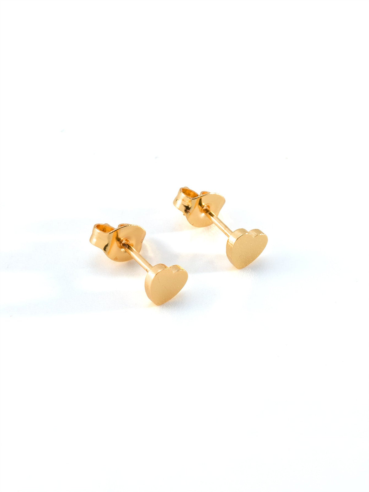 Women's Fashionable Simple Mini Gold-plated Stainless Steel Trending Stud Earrings