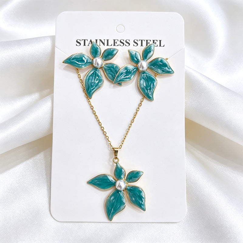 Stainless Steel Enamel Titanium Fashion Personality Necklaces