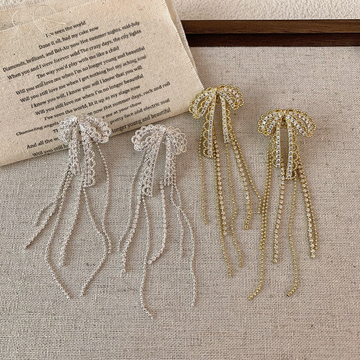 Tassel Two-way High Sense Sweet Grace Cool Style Light Stud Earrings