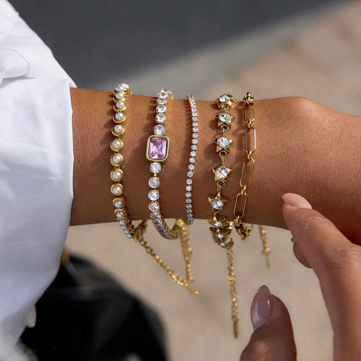 Pearl Light Luxury Minority Stainless Female Necklaces