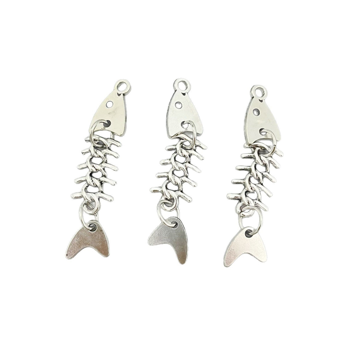 Personalized Creative Movable Fishbone Connecting Alloy Pendant