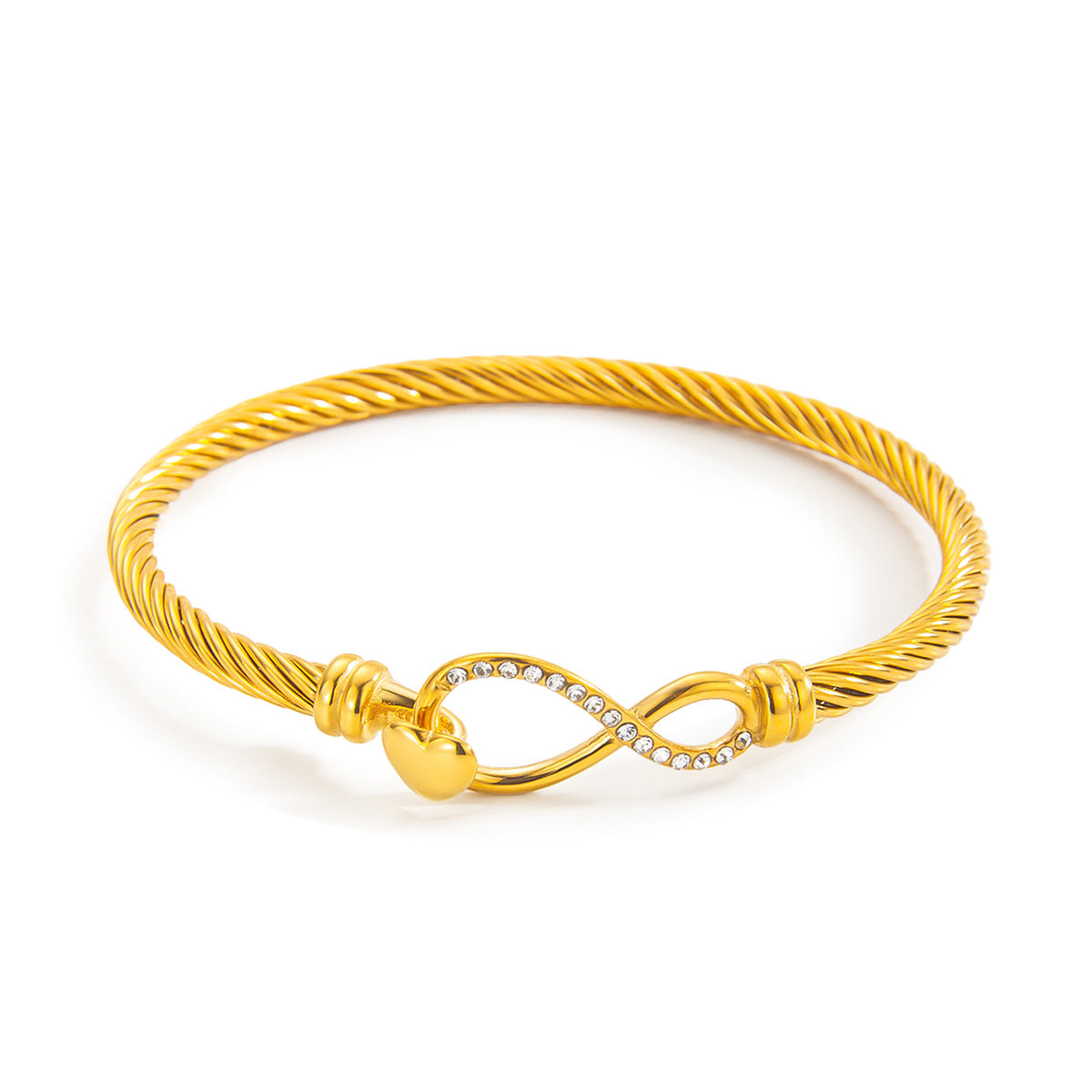 Vintage Simple Rhinestone Titanium Steel Fashion High-grade Bracelets