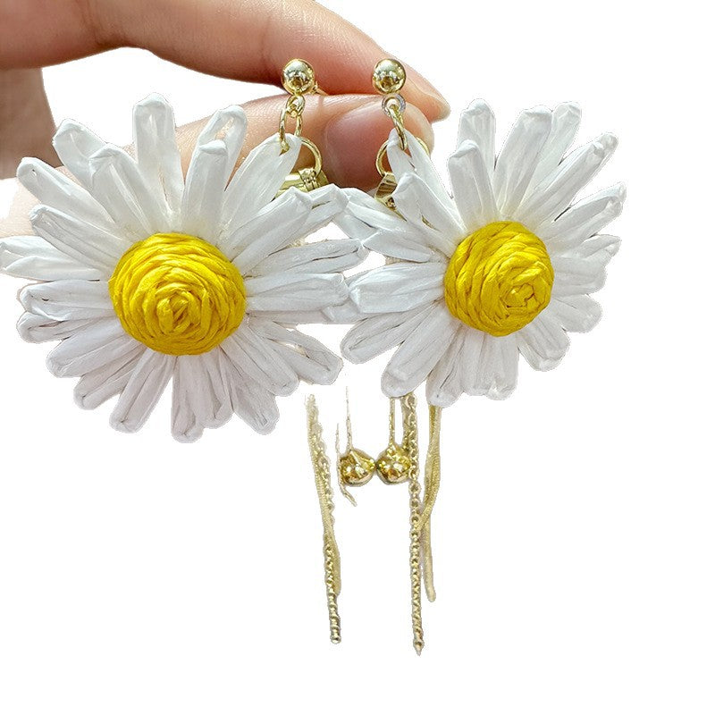Tassel Chain Long Flexible Gentle Exquisite Earrings