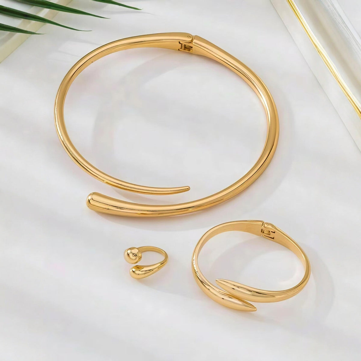 Geometric Design Three-piece Female Affordable Luxury Fashion Necklaces