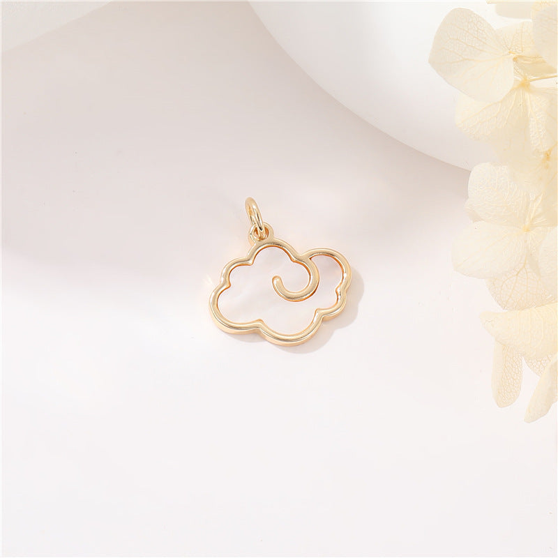Casual Simple Handmade Bear Shell Gold Pendant