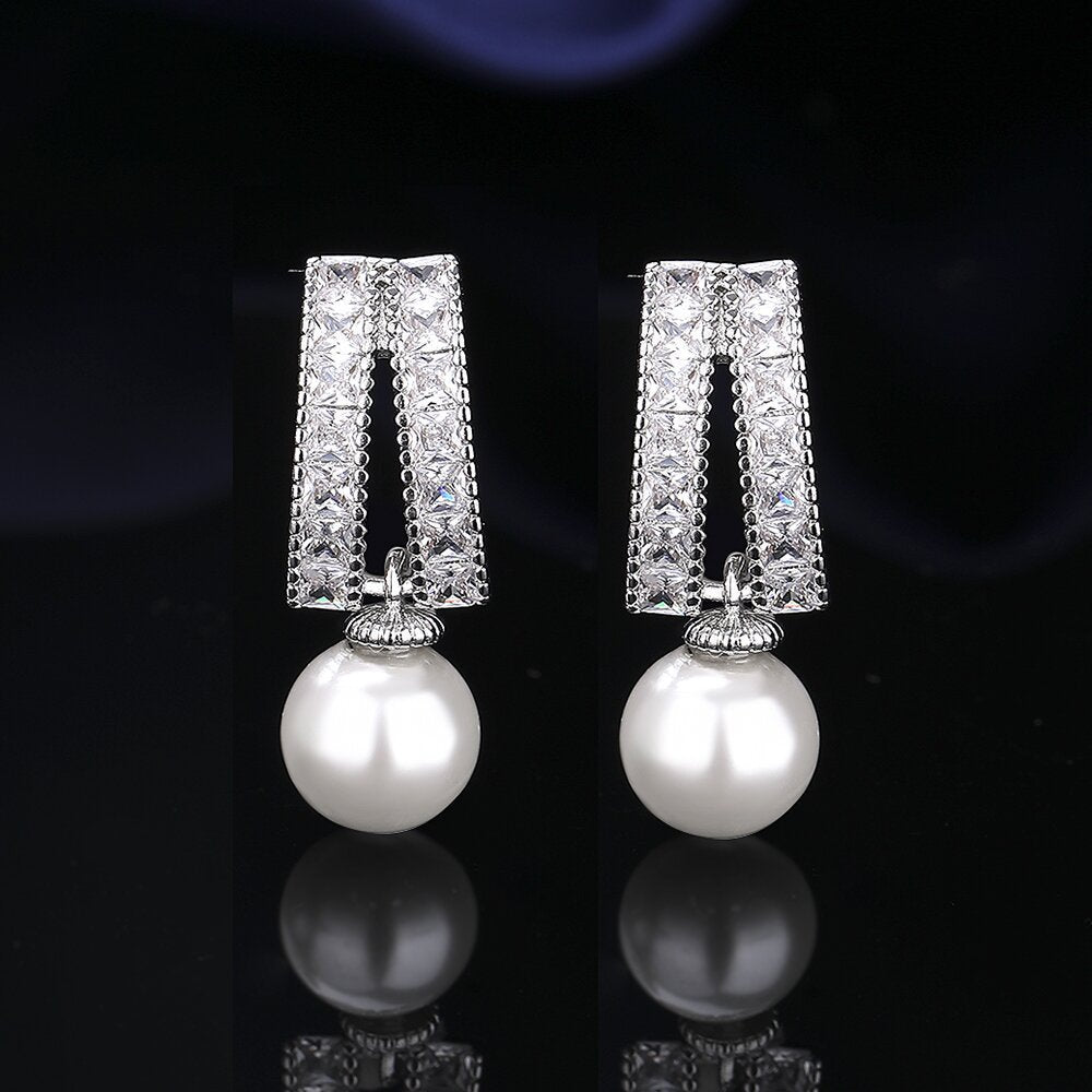 Zircon Light Luxury Tassel Clavicle Chain Jewelry Set