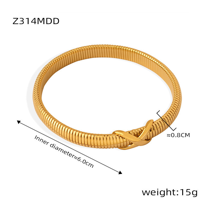 Women's British Style Retro Personalized Lines Design Sense Niche Bracelet