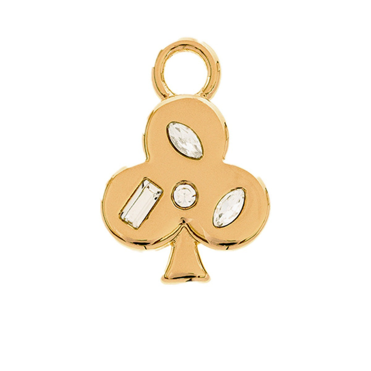 Cartoon Series Small Fruit Dripping Oil Painted Color Gold Pendant