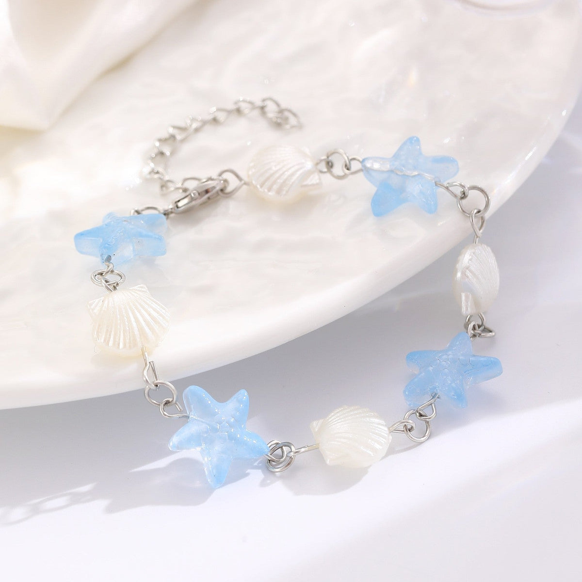 Summer Ocean Style Cartoon Shell Female Bohemian Woven Turtle Jewelry Set