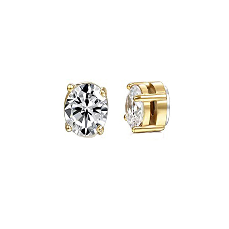 Women's & Men's No Pierced Pseudo Zircon Magnet Clips Earrings