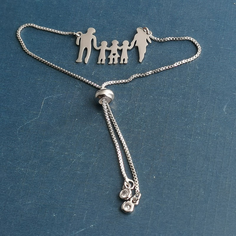 Titanium Steel Five Family Fashion Stainless Pendant
