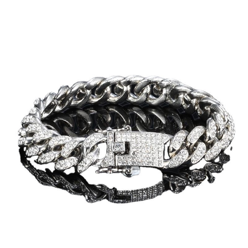 Men's Niche Design Cuban American Style Disco Jumping Cold Boys Bracelets
