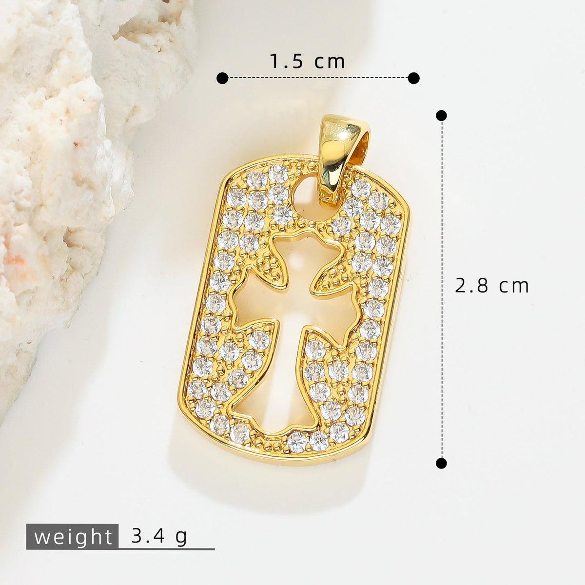 Unique Innovative Cross Heart Couple Single Pendant
