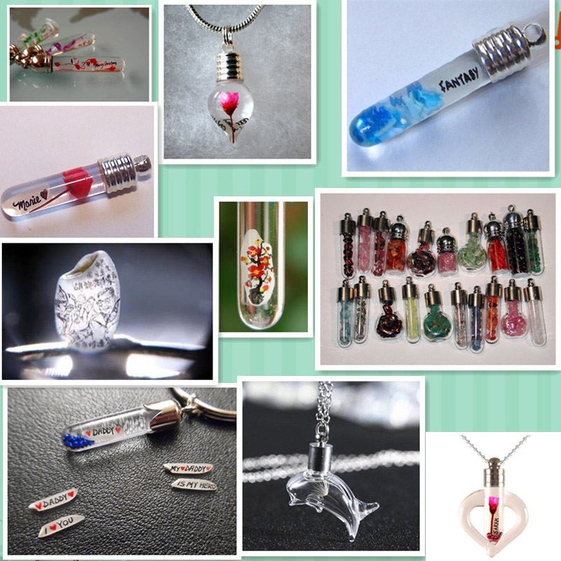 Drop Rice Cave Bottle Ing Glass Thread Fire Extinguisher Bottles Pendants