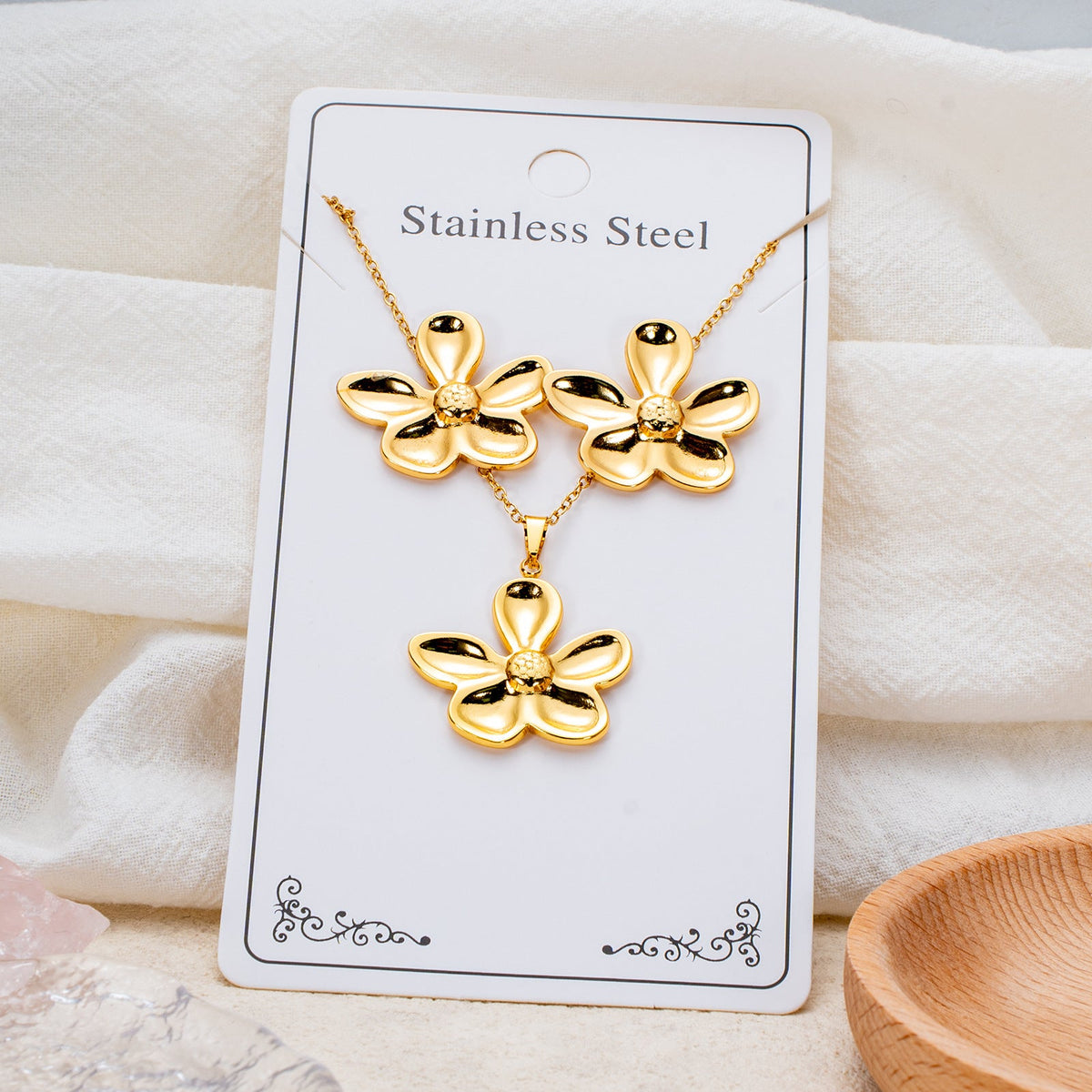 Best-selling Fashion Personality Stainless Steel Variety Of Jewelry Set