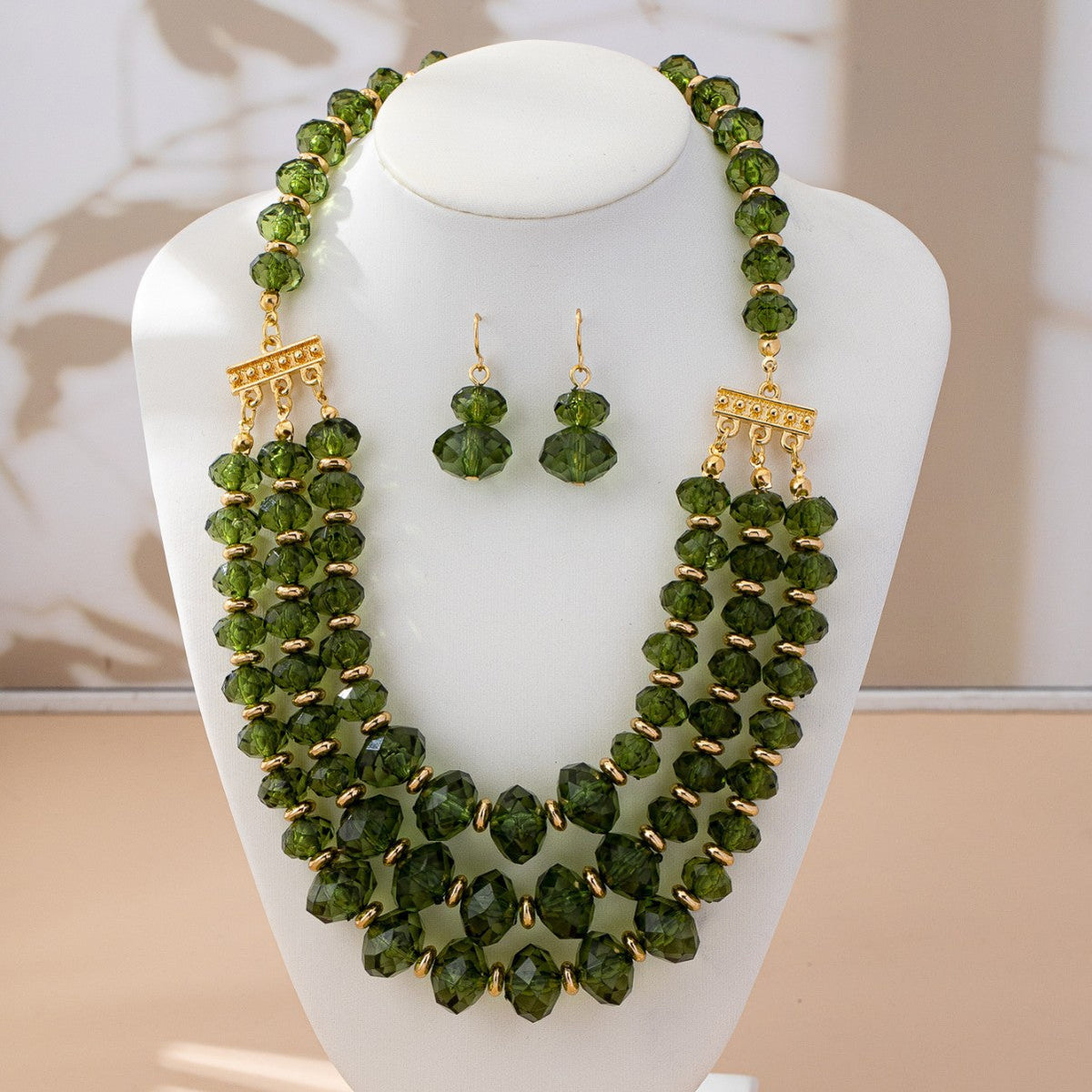 Women's Crystal Suite Retro Affordable Luxury Fashion Earrings