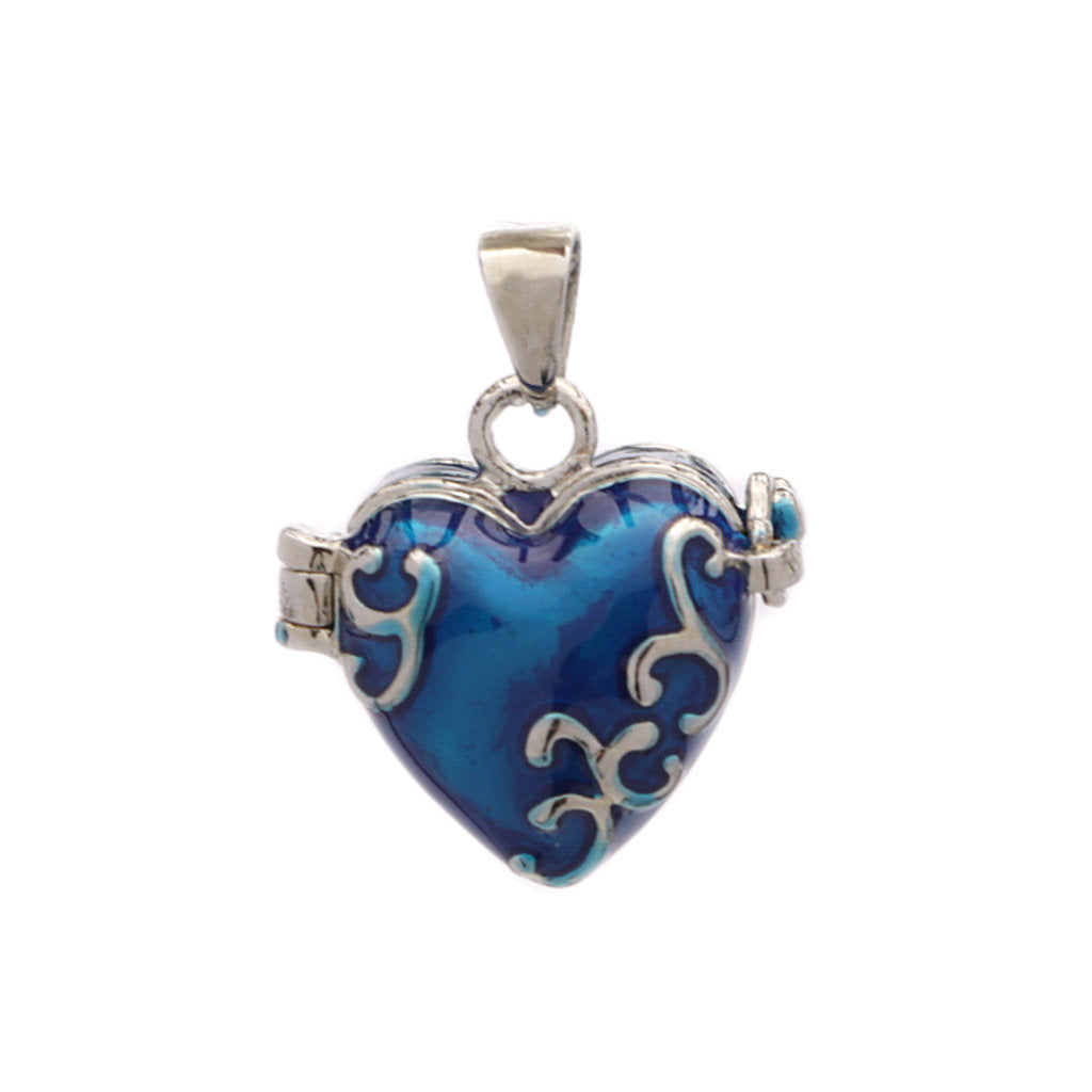 Epoxy Heart-shaped Star Moon Openable Storage Pendant