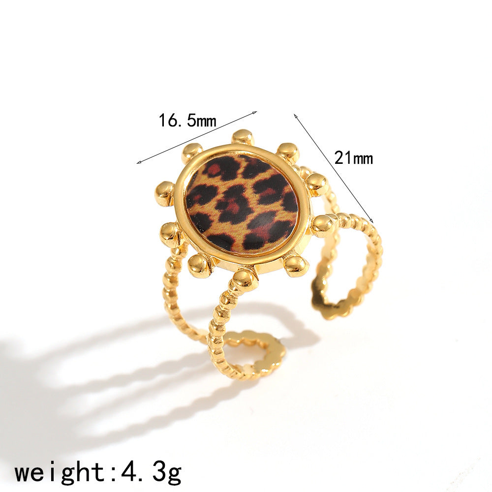 Elegant Resin Graceful Personality Style Amber Jewelry Set