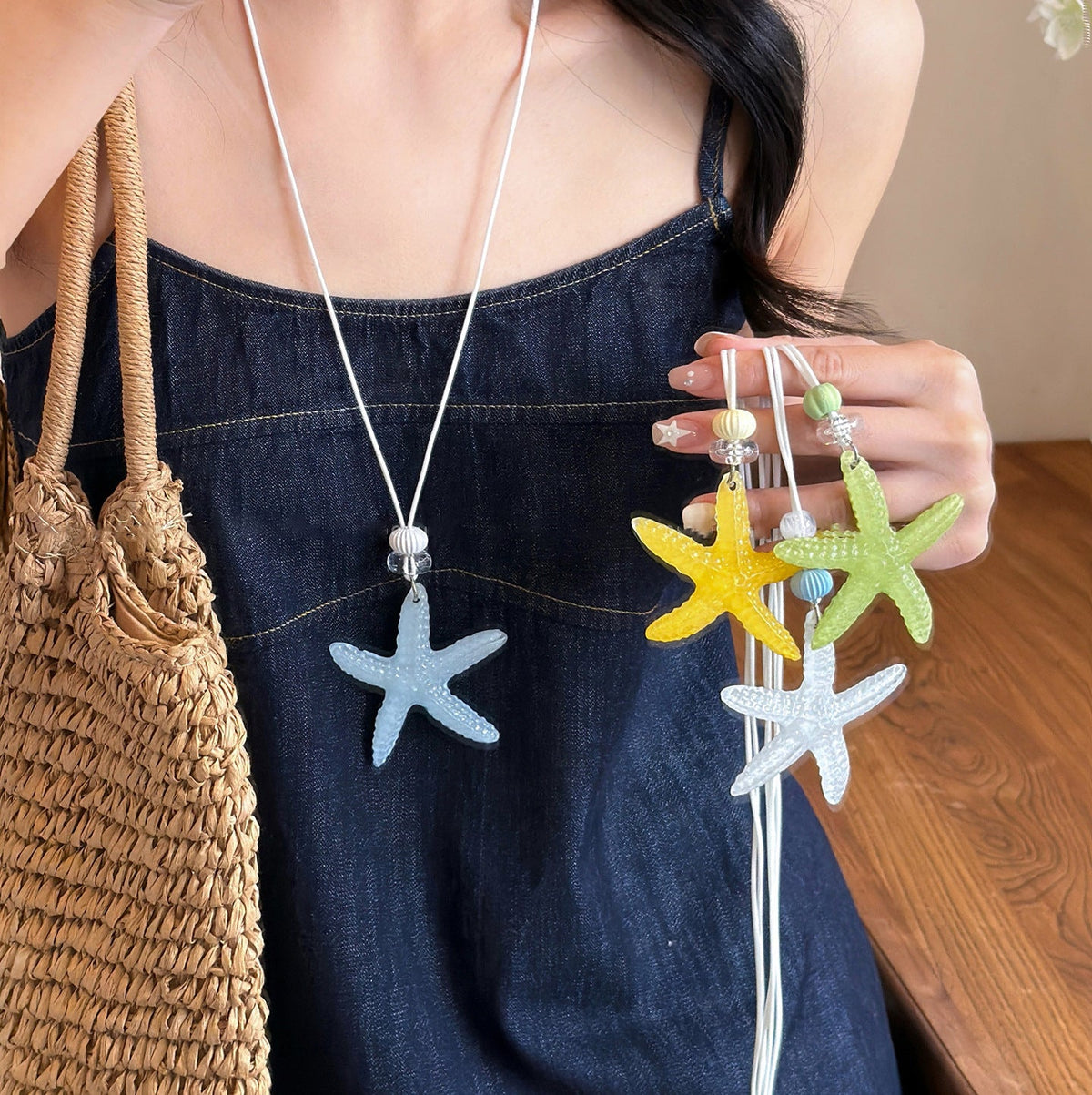 On The Island Dopamine Blue Long Pendant