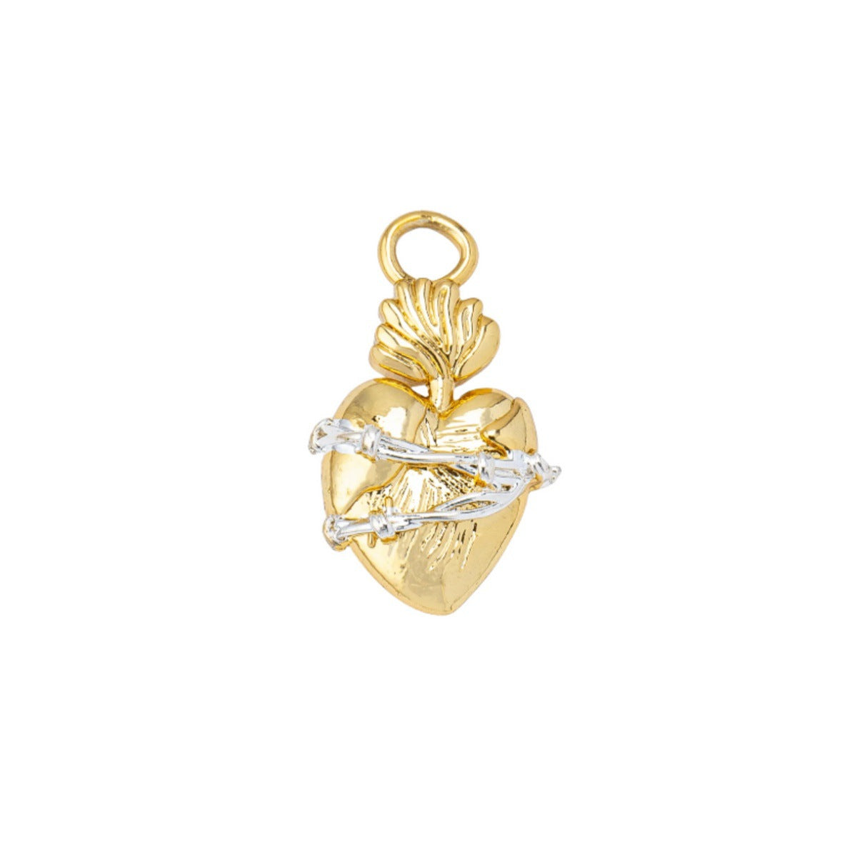 Cartoon Series Small Fruit Dripping Oil Painted Color Gold Pendant