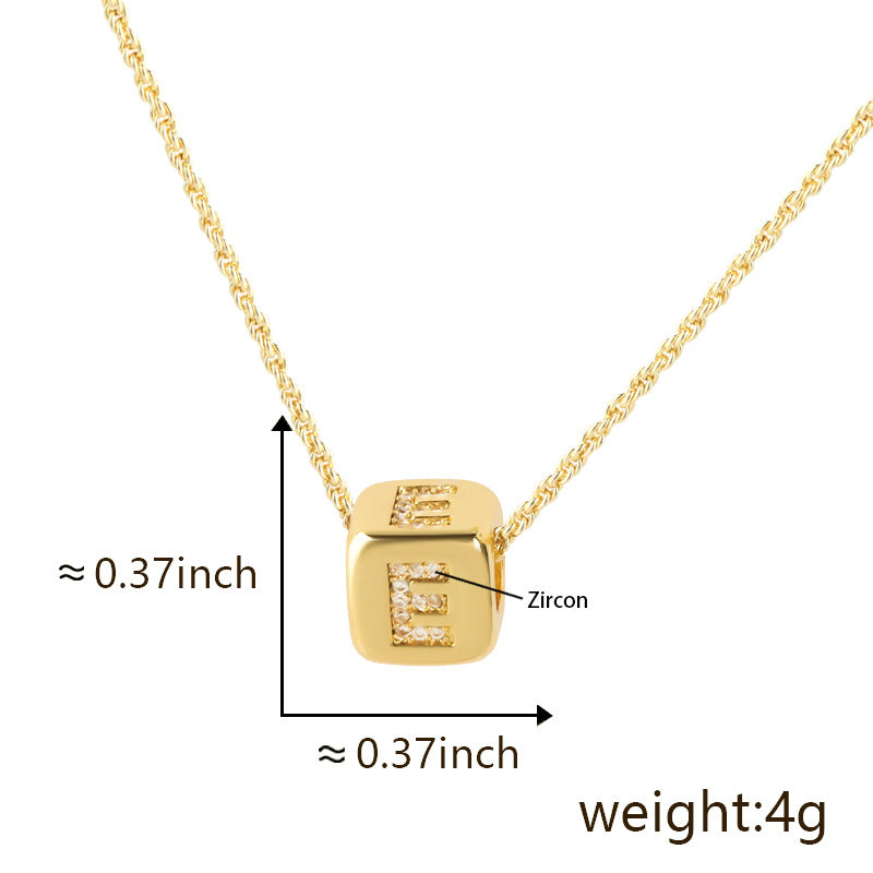Clavicle Chain Three-dimensional English Letter Does Not Pendants