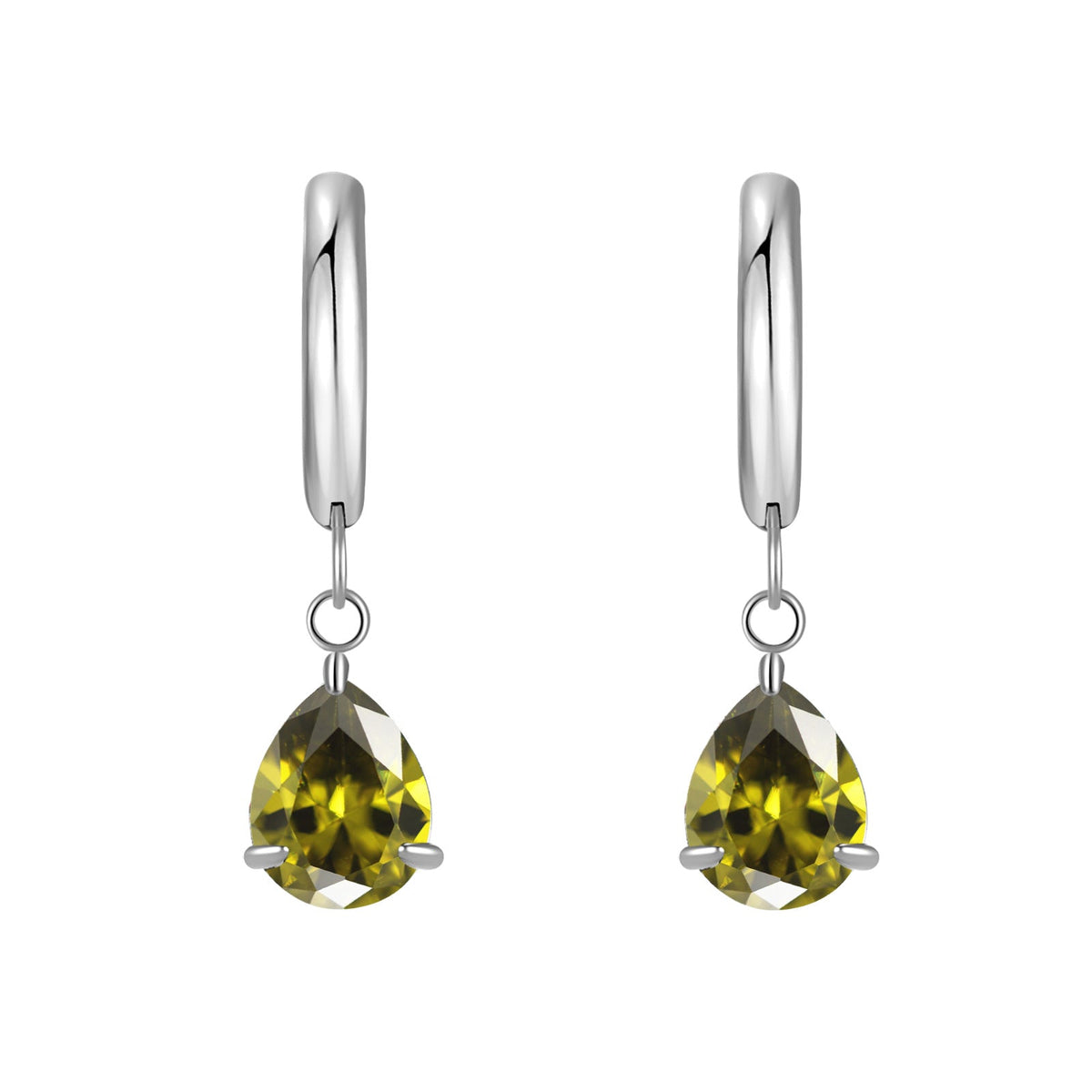 Titanium Steel Zircon Coil Small Ear Earrings