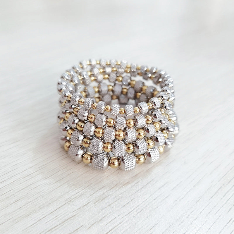 Metal Stainless Steel High-quality Gold Two-tone Bracelets