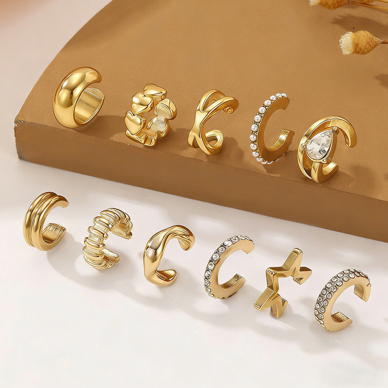 Women's & Men's Korean Style Minority Simple Unique Design Cold Cool Ear Clip