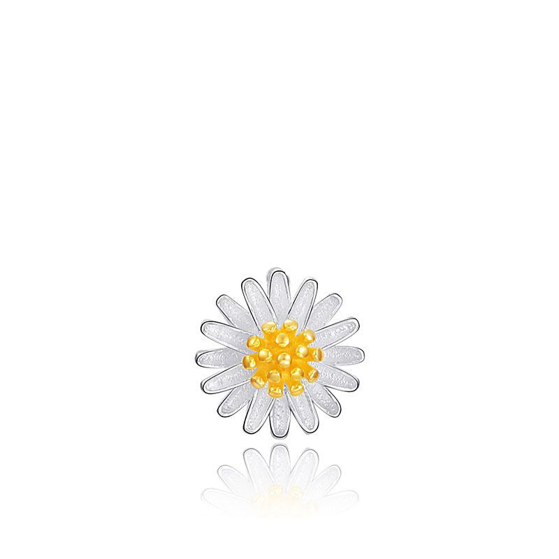 Little Daisy Chrysanthemum Sier Korean Fashion Pendant