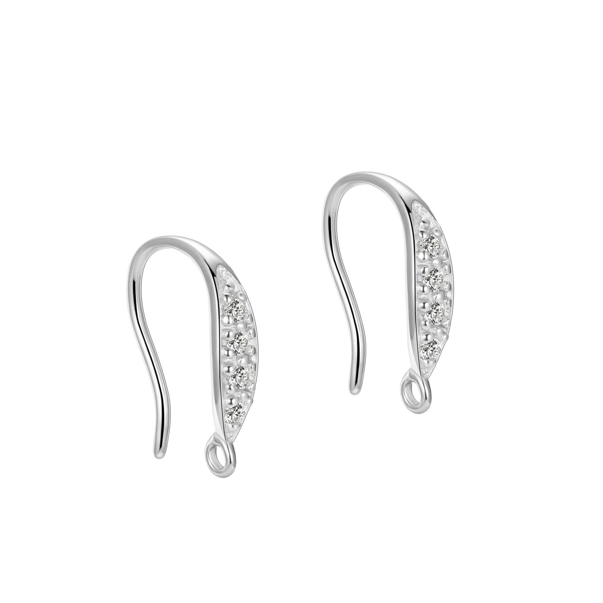 Women's Sier Simple Ear Hook Fashionable Elegant Stud Earrings