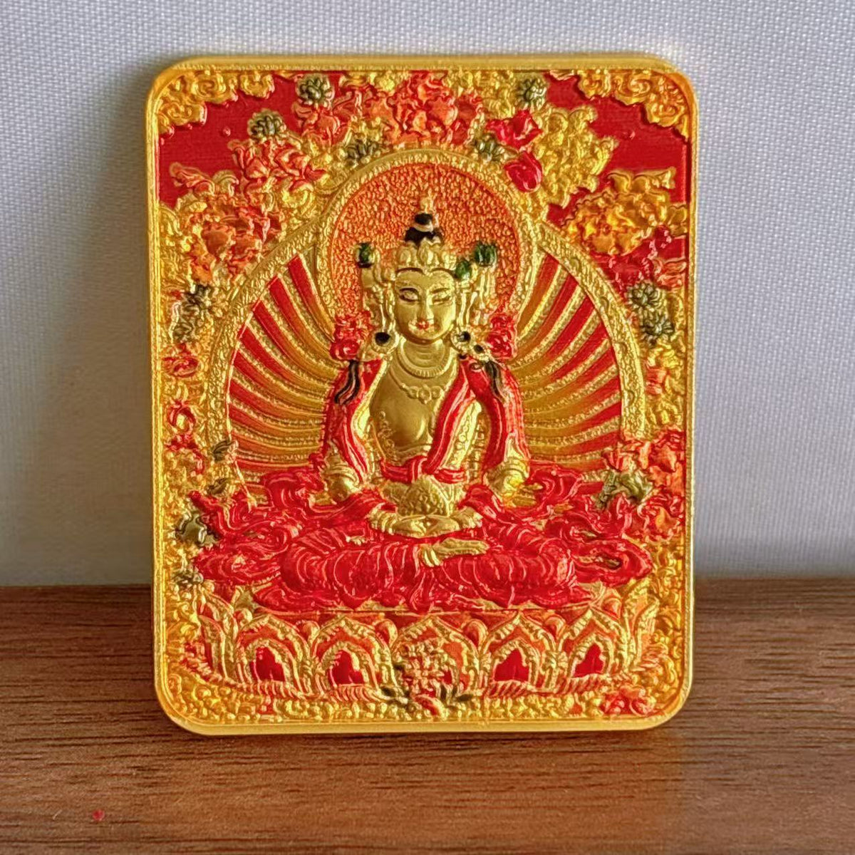 Tibetan Three-dimensional Relief Five Master Eight Guards Painting Pendants