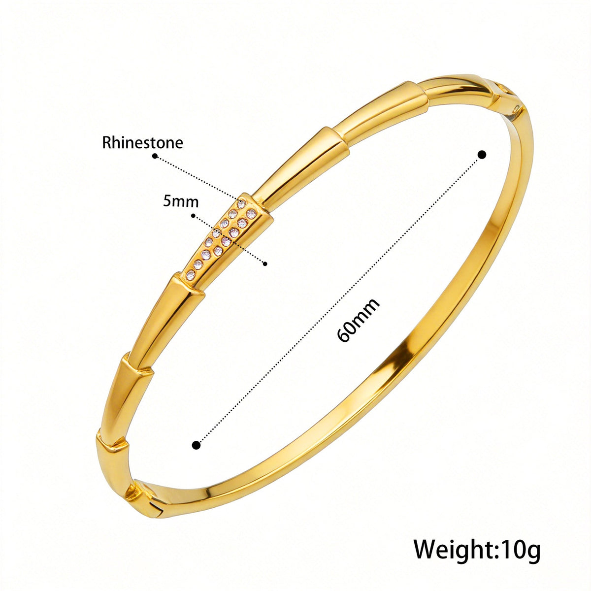 Open Stainless Steel Hydraulic Light Luxury High-grade Exaggerated Design Sense Bracelets