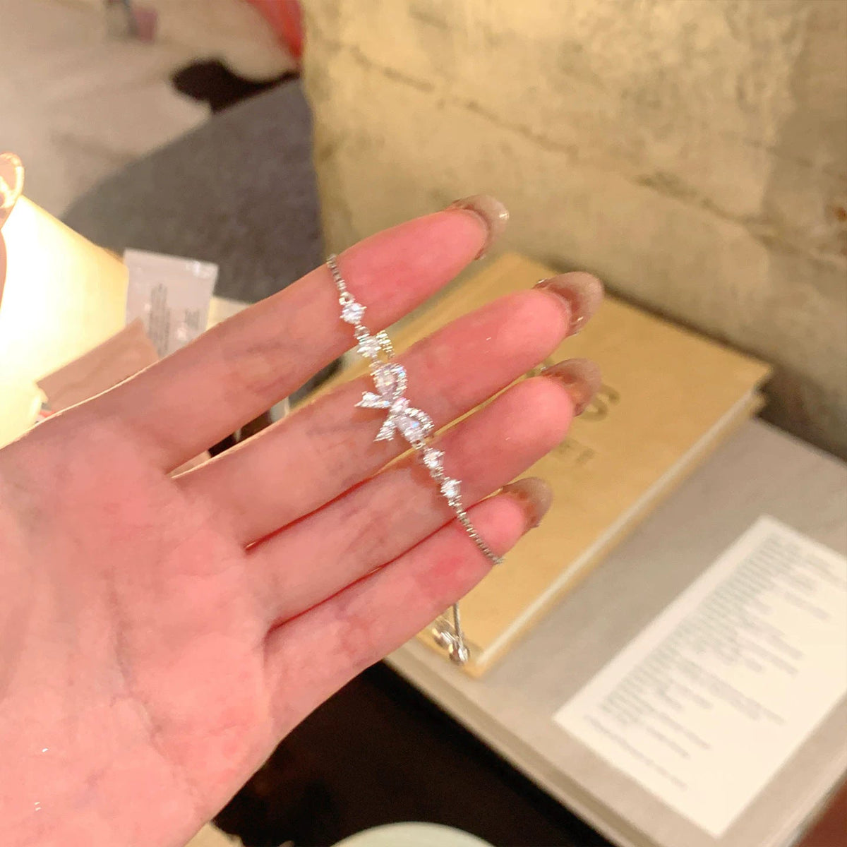 Women's Butterfly Light Luxury High-grade Refined Zircon Bracelet