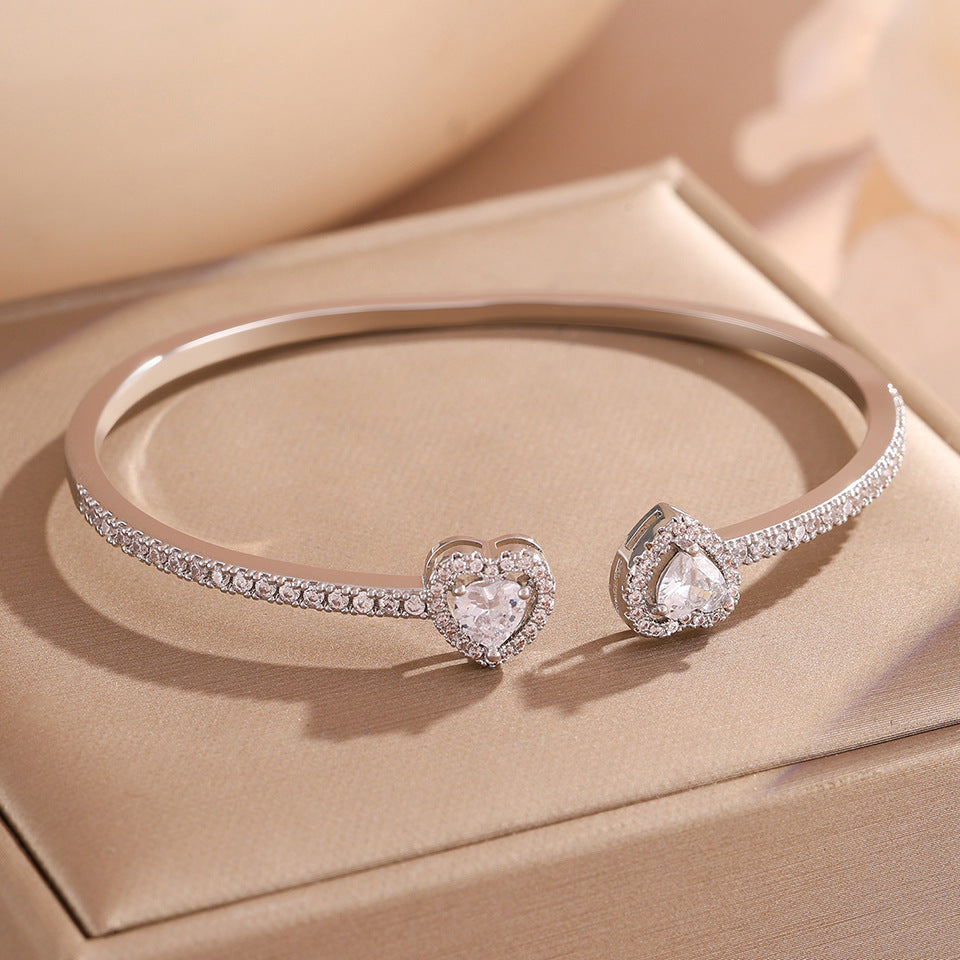 Style Korean Zircon Full Diamond Sweet Everyday Joker Bracelet