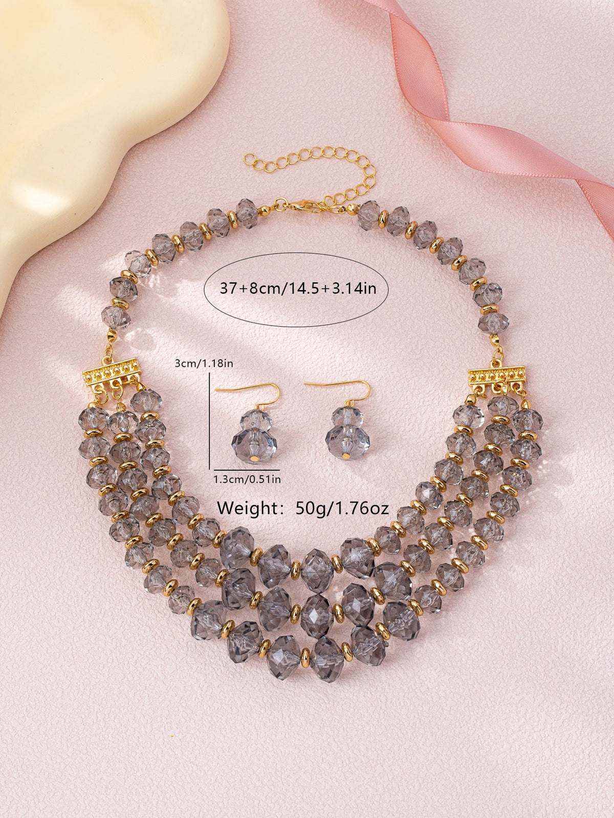 Women's Crystal Suite Retro Affordable Luxury Fashion Earrings