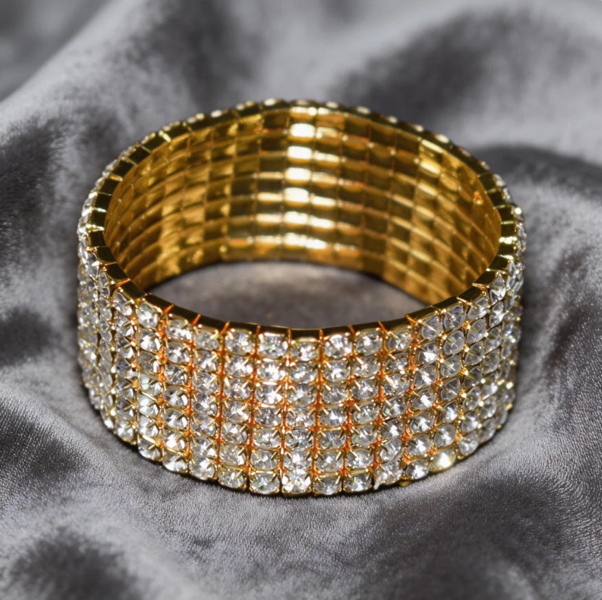 Fashion Bridal Zircon Shiny Rhinestone Wedding Formal Bracelets