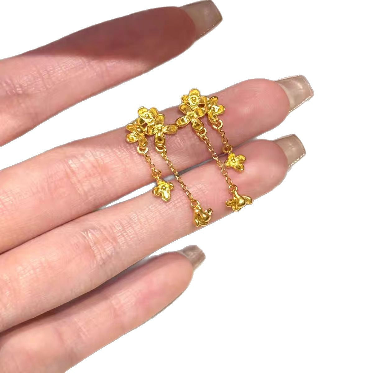 Small Osmanthus Ear Show Temperament Taste Niche Stud Earrings
