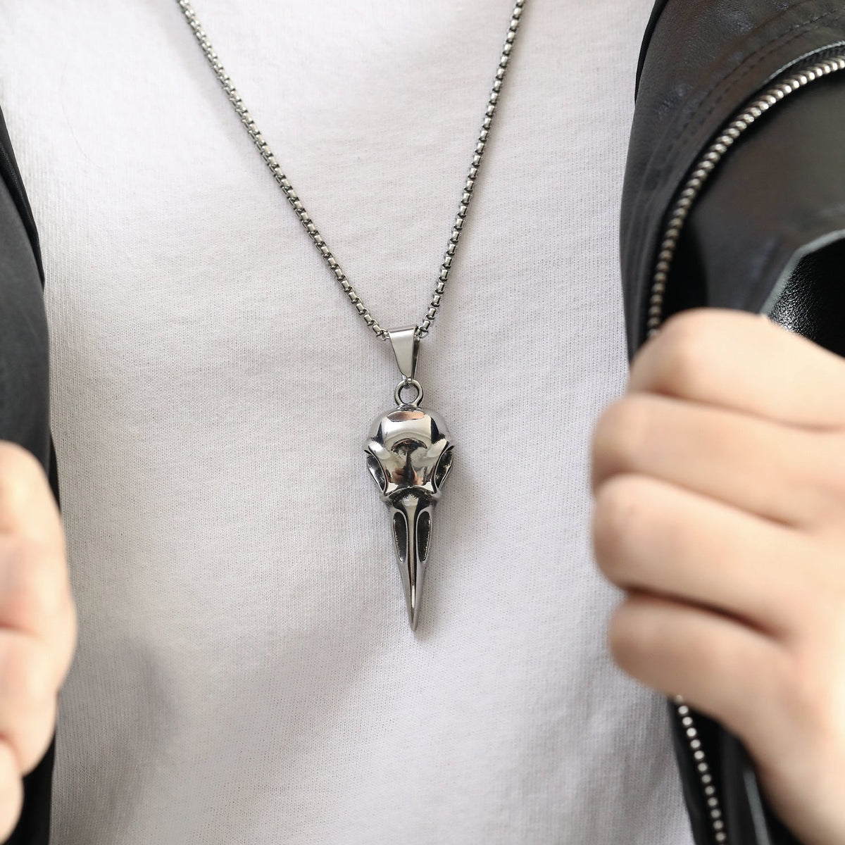 Men's Fashion Trend Eagle Head Crow Bird Pendants