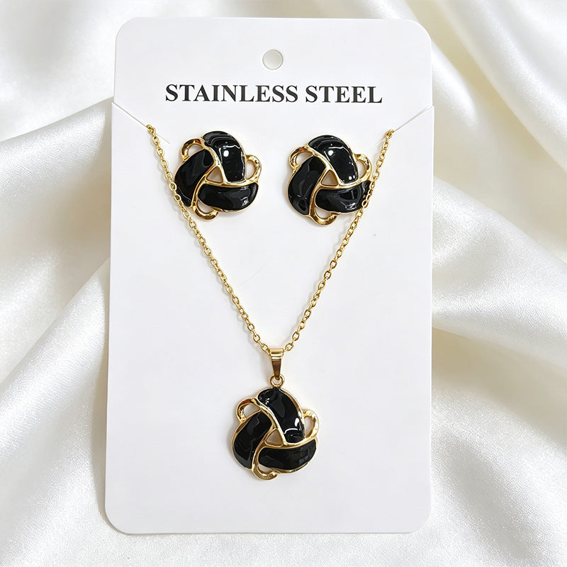 Stainless Steel Enamel Titanium Fashion Personality Necklaces
